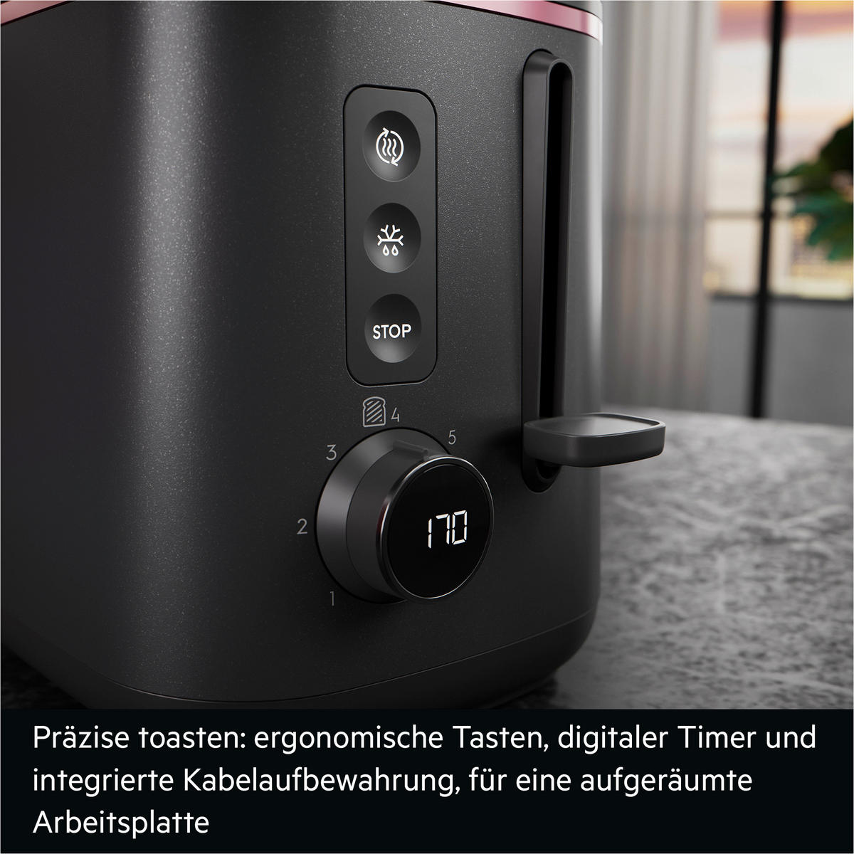 TOASTER Design Collection  - Schwarz, Basics, Metall (28,4/20,3/16,8cm) - AEG