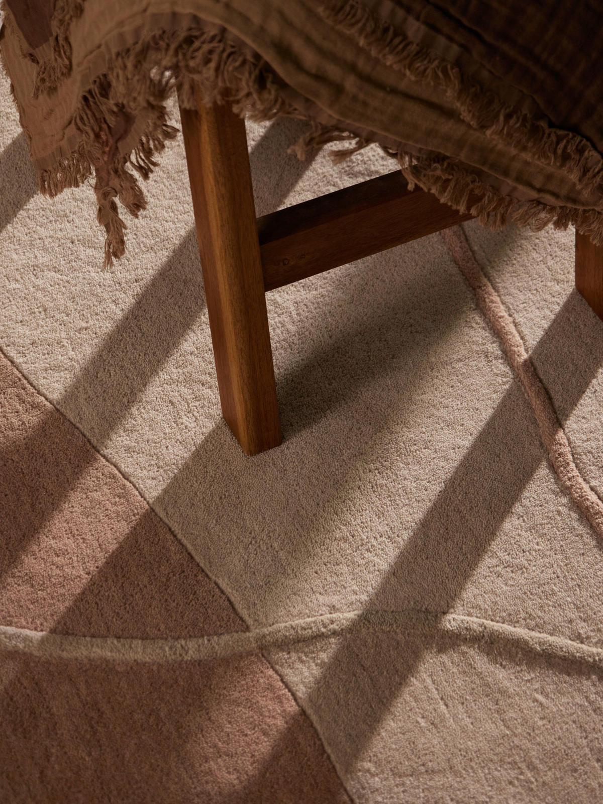 WOLLTEPPICH 200 cm Kollektion 1876 Arteo Creme, Rosa rund  - Creme/Rosa, Basics, Textil (200cm) - Villeroy & Boch