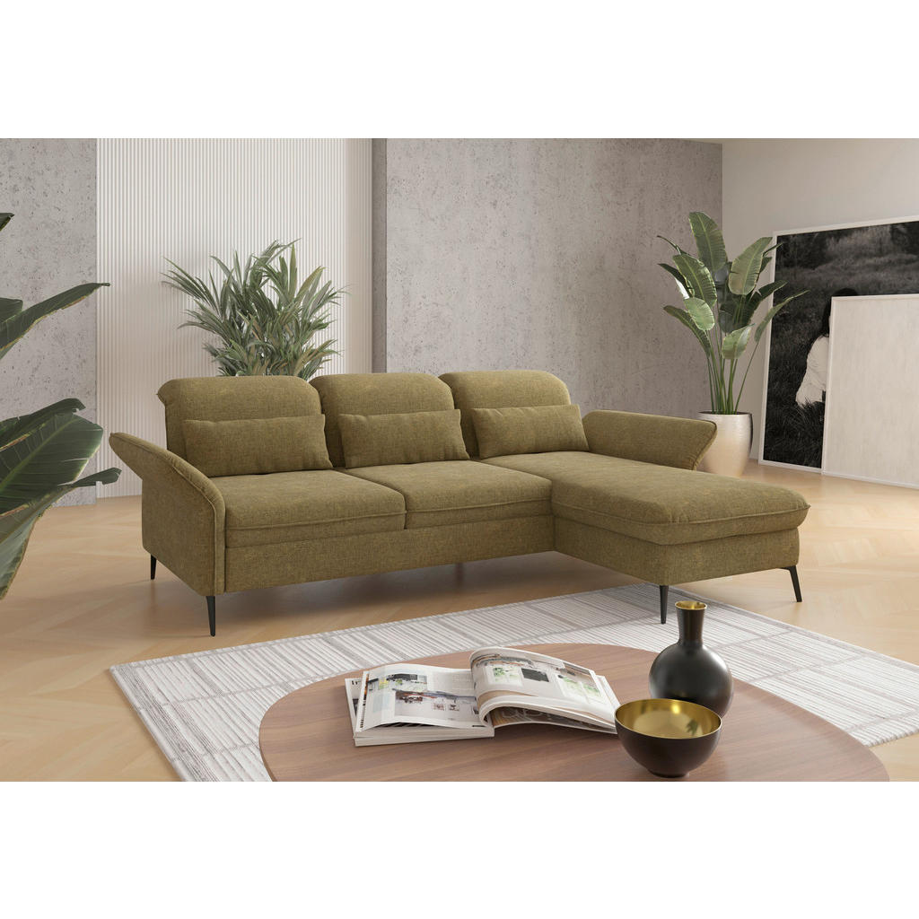 Sit & More ROHOVÁ SEDAČKA, textil, olivovozelená