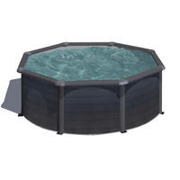 POOL GRE POOL KIT350GF 2023 350/120 cm  - Graphitfarben, KONVENTIONELL, Metall (350/120cm) - Gre