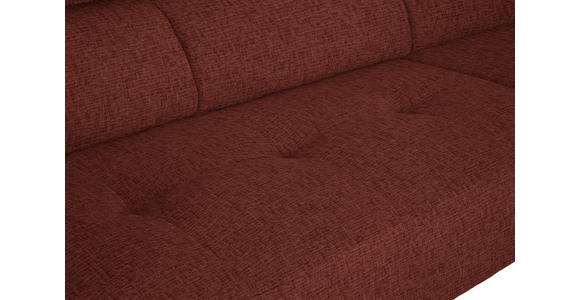 ECKSOFA  in Chenille Rostfarben  280/205 cm  - Rostfarben/Schwarz, Design, Textil/Metall (280/205cm) - Xora