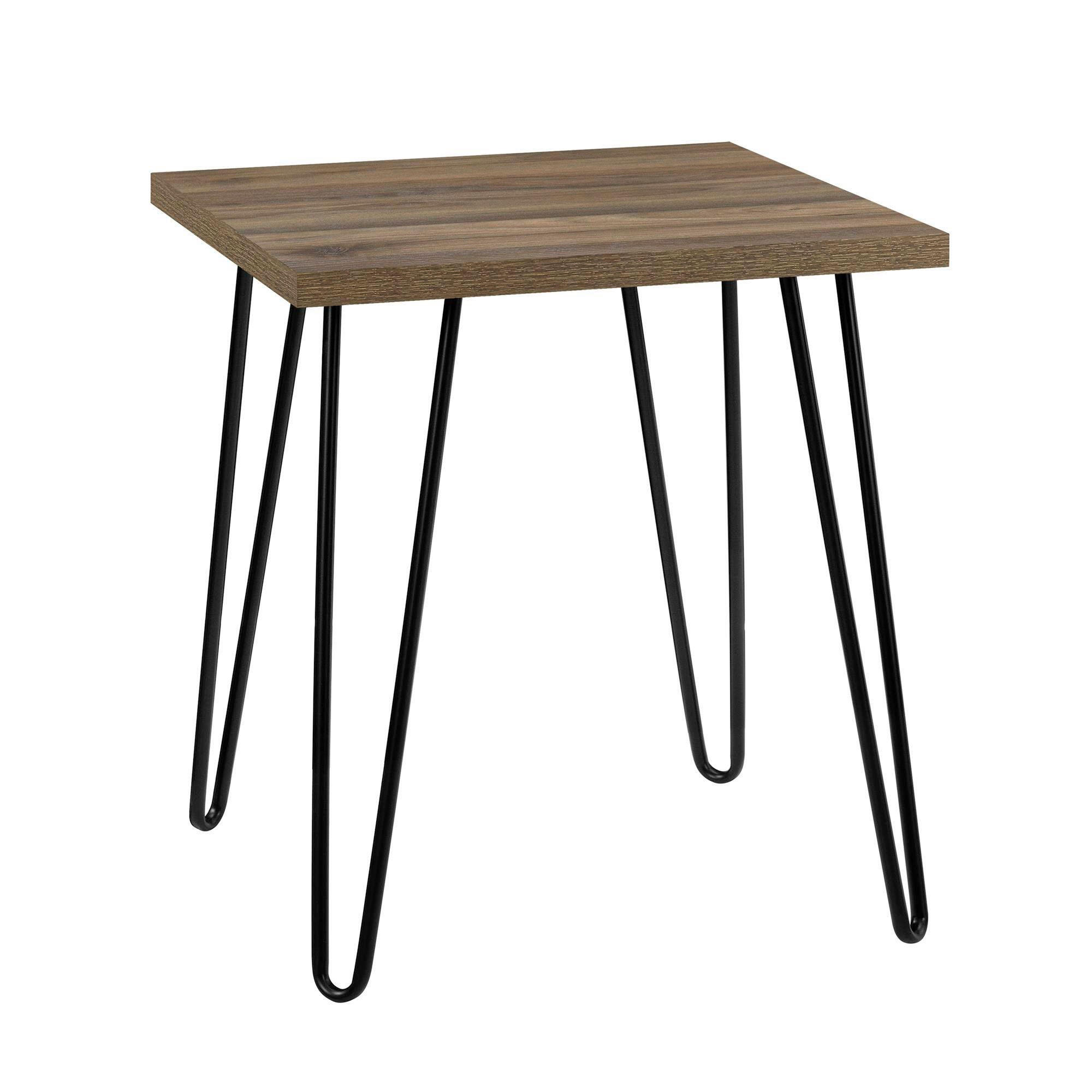 BEISTELLTISCH Metall, Papier, Holzwerkstoff 49/49/55 cm  - Walnussfarben/Schwarz, Design, Papier/Holzwerkstoff (49/49/55cm) - MID.YOU