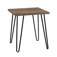 BEISTELLTISCH Metall, Papier, Holzwerkstoff 49/49/55 cm  - Walnussfarben/Schwarz, Design, Papier/Holzwerkstoff (49/49/55cm) - MID.YOU
