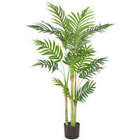 KUNSTPFLANZE Palme 120 cm  - Schwarz/Grün, Basics, Kunststoff (120cm)