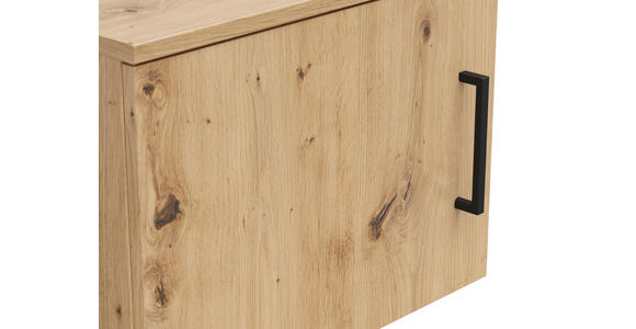 AUFSATZSCHRANK 45/35/40 cm in - Schwarz/Eiche Artisan, MODERN, Holzwerkstoff/Kunststoff (45/35/40cm) - Carryhome