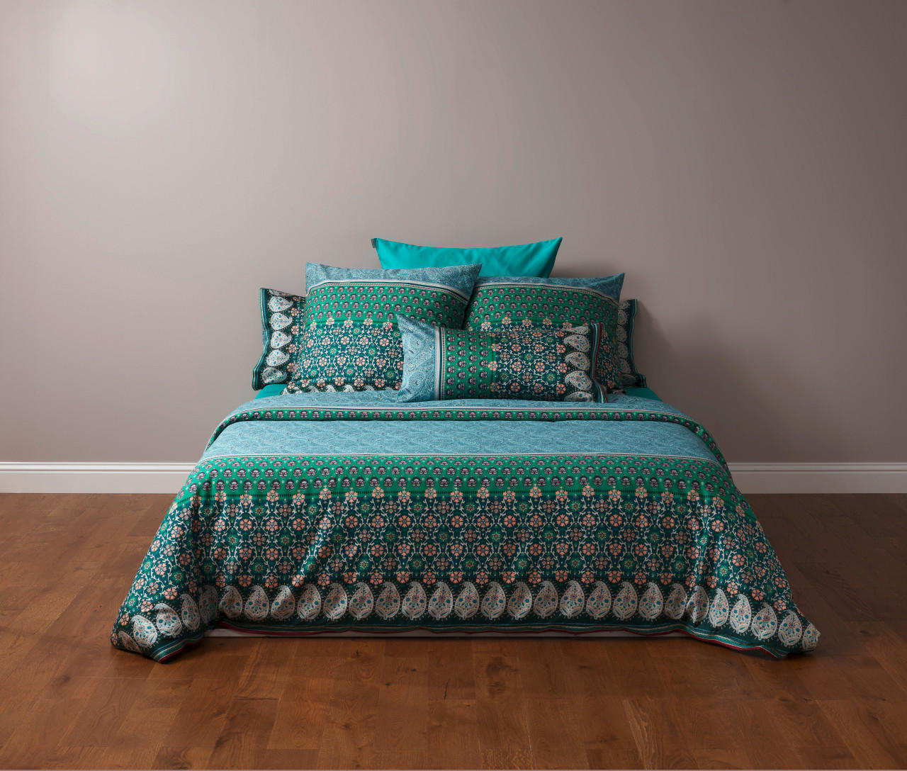 KISSENHÜLLE LAGLIO 40/40 cm  - Grün, LIFESTYLE, Textil (40/40cm) - Bassetti