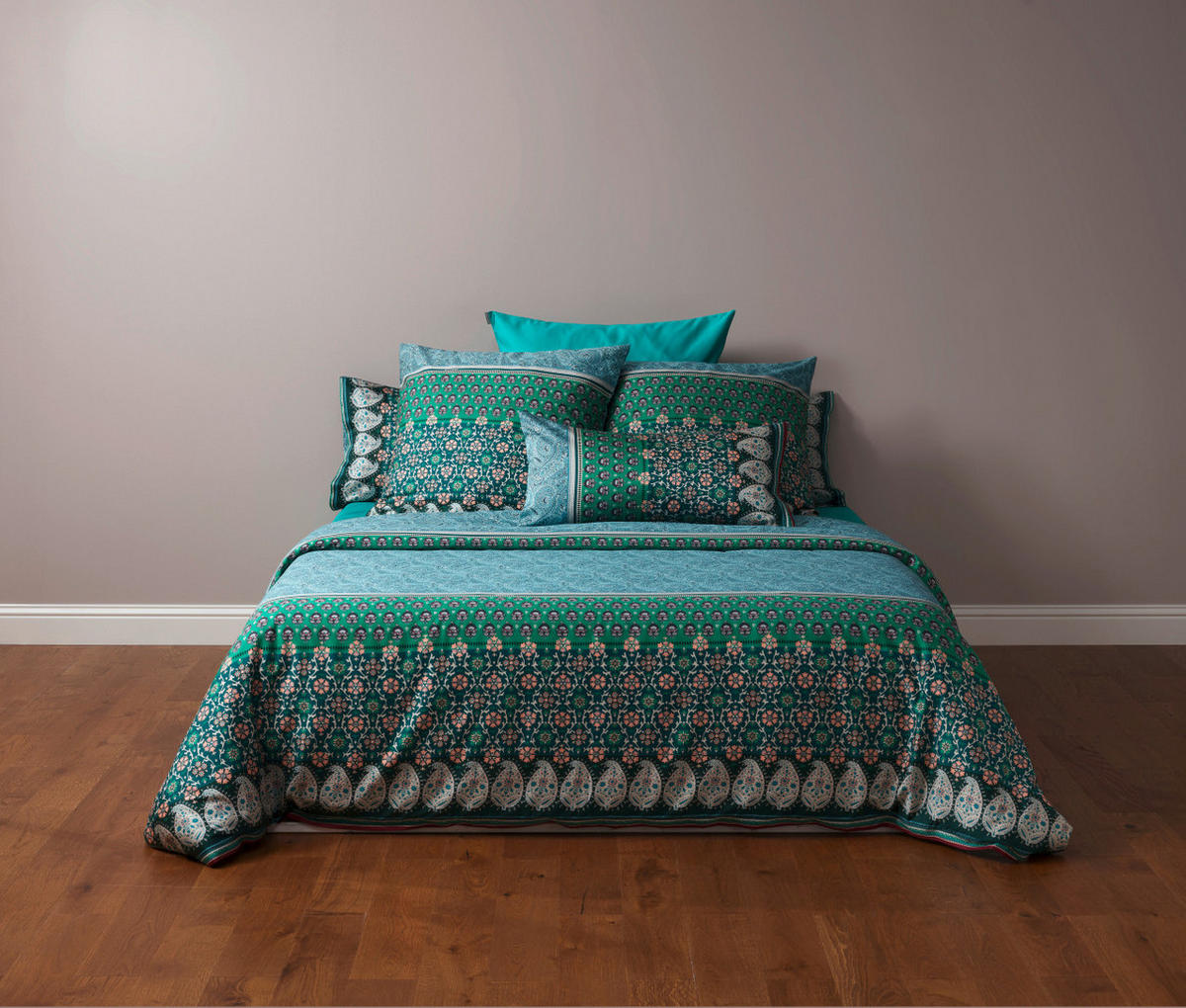 KISSENHÜLLE LAGLIO 40/40 cm  - Grün, LIFESTYLE, Textil (40/40cm) - Bassetti