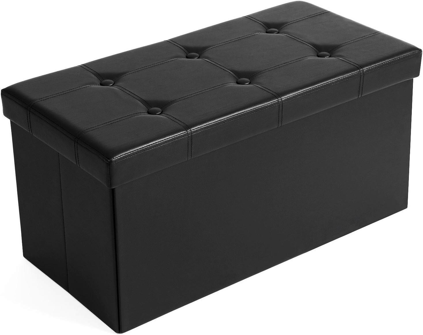 SITZBOX  - Schwarz, Basics, Leder (76/38/38cm)