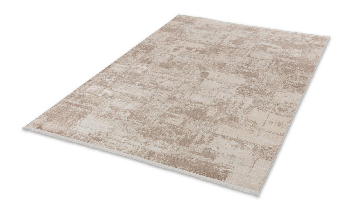 WEBTEPPICH Wohnzimmer 80/150 cm Castello Creme, Beige rechteckig  - Beige/Creme, Design, Textil (80/150cm) - Astra
