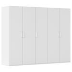 DREHTÜRENSCHRANK  in Weiß  - Weiß, Design, Holzwerkstoff/Kunststoff (251/197/60cm) - Novel