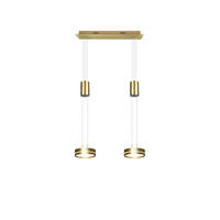 LED-HÄNGLAMPA 55/14/150 cm  - mässingsfärgad, Basics, metall (55/14/150cm) - Trio Leuchten
