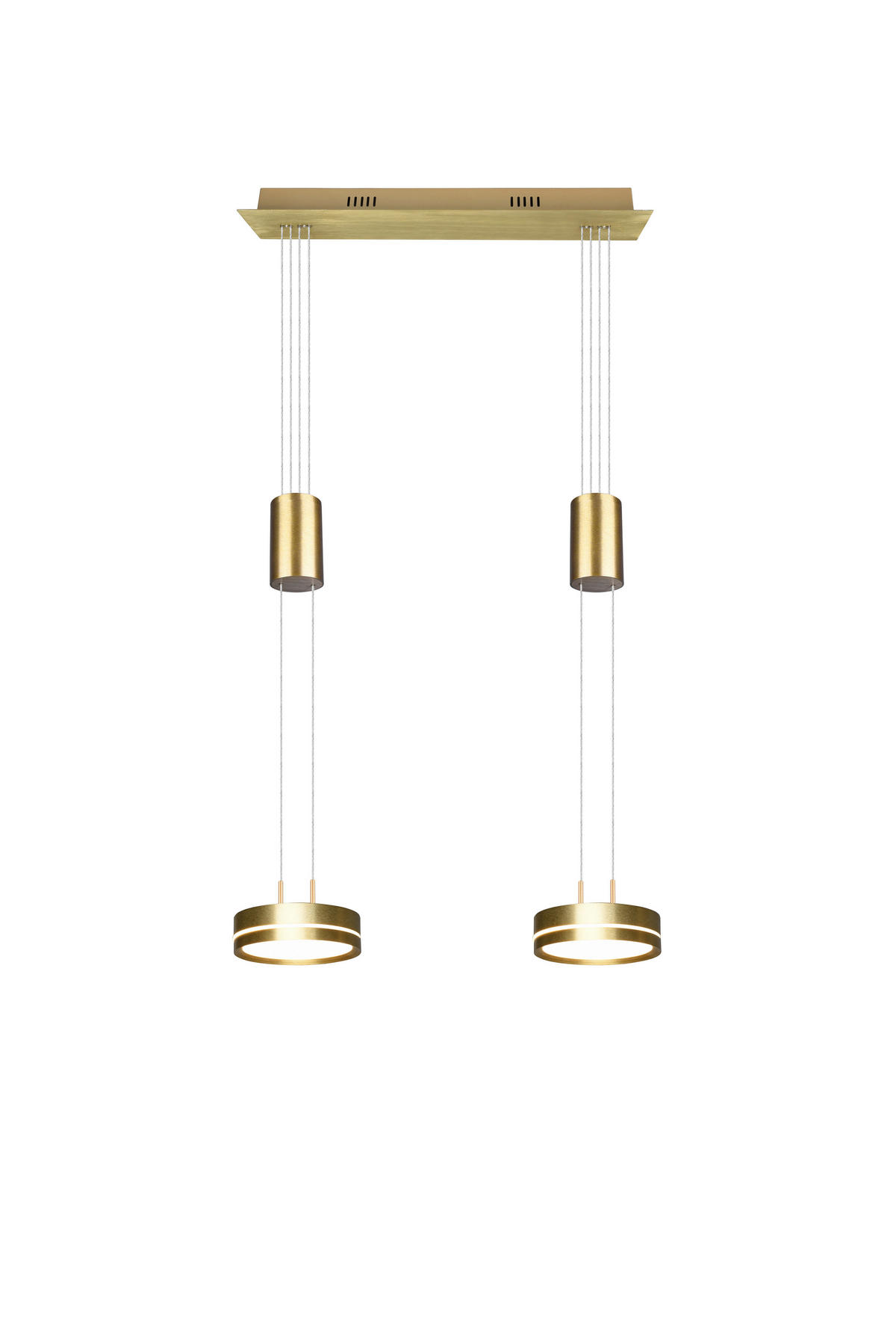 LED-HÄNGLAMPA 55/14/150 cm  - mässingsfärgad, Basics, metall (55/14/150cm) - Trio Leuchten