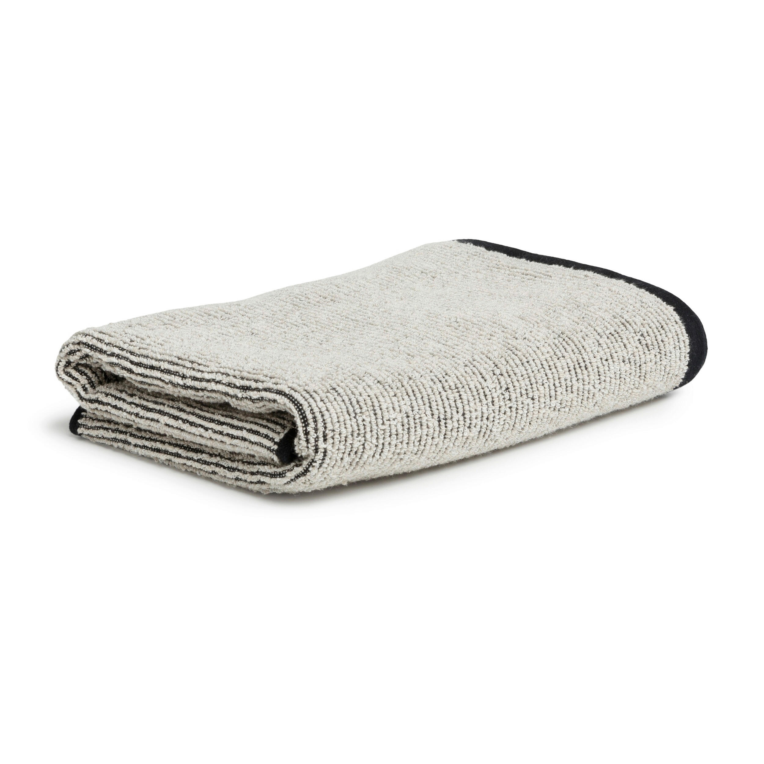 Moeve Handtuch Eden Natur, Schwarz 50x100 cm