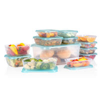 FRISCHHALTEDOSENSET Aufbewahrungsboxen 13-teilig  - Transparent, Basics, Kunststoff (30.5/24/13cm) - Alpina 6287