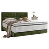 BOXSPRINGBETT 180/200 cm  in Olivgrün  - Schwarz/Olivgrün, Konventionell, Holz/Textil (180/200cm) - Esposa