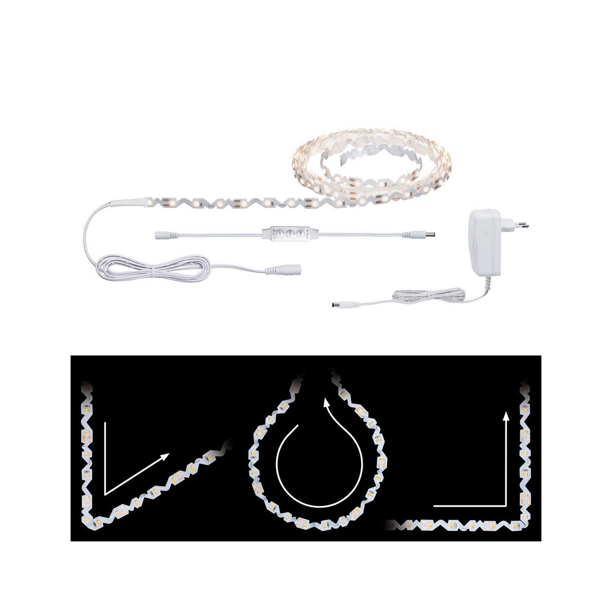 LED-STRIP FLEX 300/0,9/0,15 cm   - Weiß, Design, Kunststoff (300/0,9/0,15cm) - Paulmann