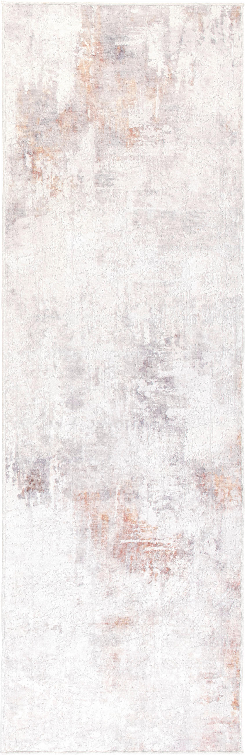 LÄUFER 80/250 cm ONDEA JORG  - Rostfarben/Hellgrau, Basics, Kunststoff/Textil (80/250cm) - Lindorug