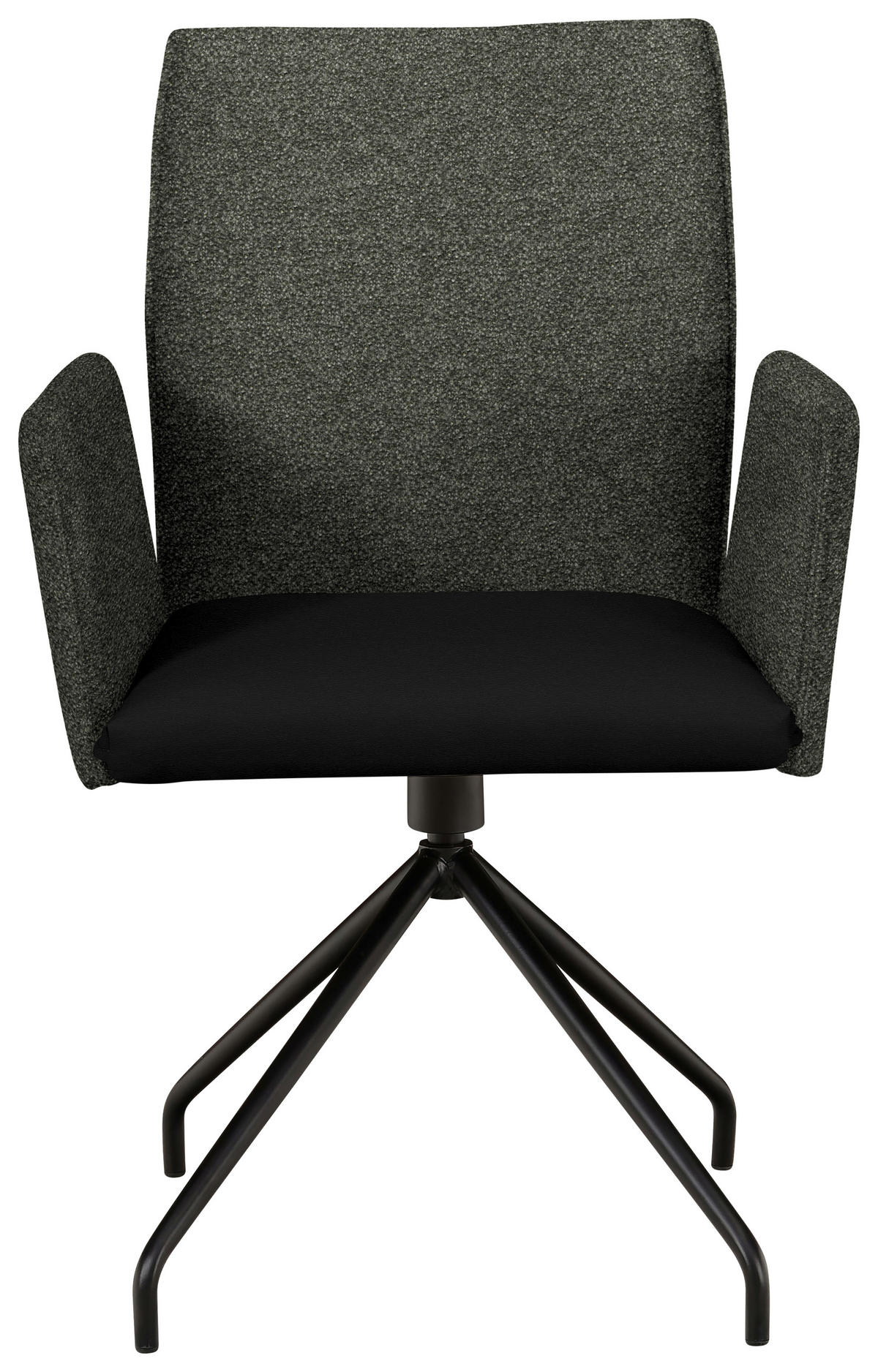 ARMLEHNSTUHL  in Stahl Webstoff, Mikrofaser  - Schwarz, Design, Textil/Metall (60/91/60cm) - Moderano