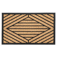 DVEŘNÍ ROHOŽKA, 45/75 cm světle hnědá - světle hnědá, Basics, textil/plast (45/75cm) - Kayoom