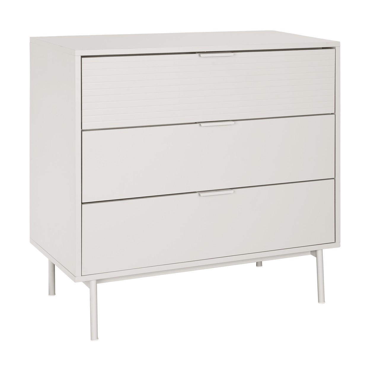 KOMMODE , 80/80/40 cm, 3 Schublade(n)  - Kaschmir, Design, Holzwerkstoff/Metall (80/80/40cm) - MID.YOU