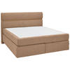 BOXSPRINGBETT 180/200 cm  in Eichefarben, Hellbraun  - Hellbraun/Eichefarben, KONVENTIONELL, Holz/Kunststoff (180/200cm) - Dieter Knoll
