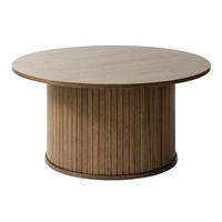 COUCHTISCH furniert 90/90/45 cm rund Eichefarben  - Eichefarben, Trend, Holzwerkstoff (90/90/45cm) - home24