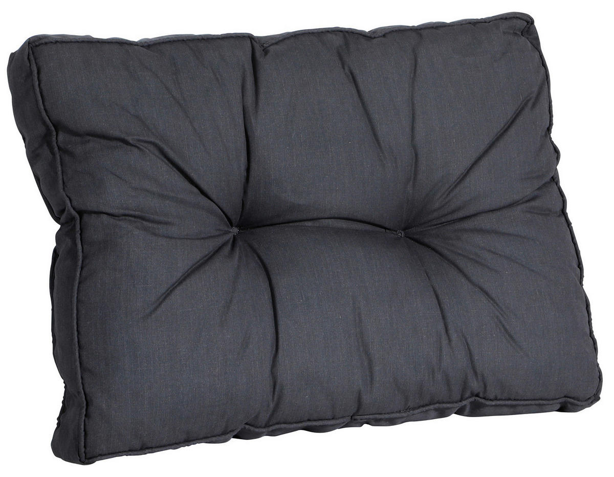 RÜCKENKISSEN  - Schwarz, Basics, Textil (60/43/8cm)