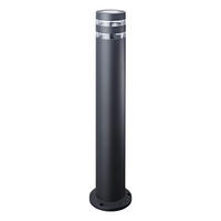 LAMPADAR - străveziu/negru, Basics, plastic/metal (13/50/13cm)