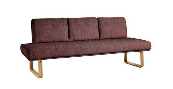 SITZBANK 224/92/78 cm in Rosa - Eichefarben/Rosa, Design, Holz/Textil (224/92/78cm) - Dieter Knoll