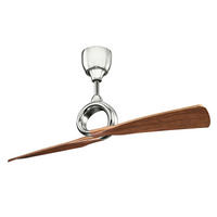 TAKFLÄKT Link 137/62 cm  - valnötsfärgad/nickelfärgad, Basics, metall/plast (137/62cm) - Elstead Lighting