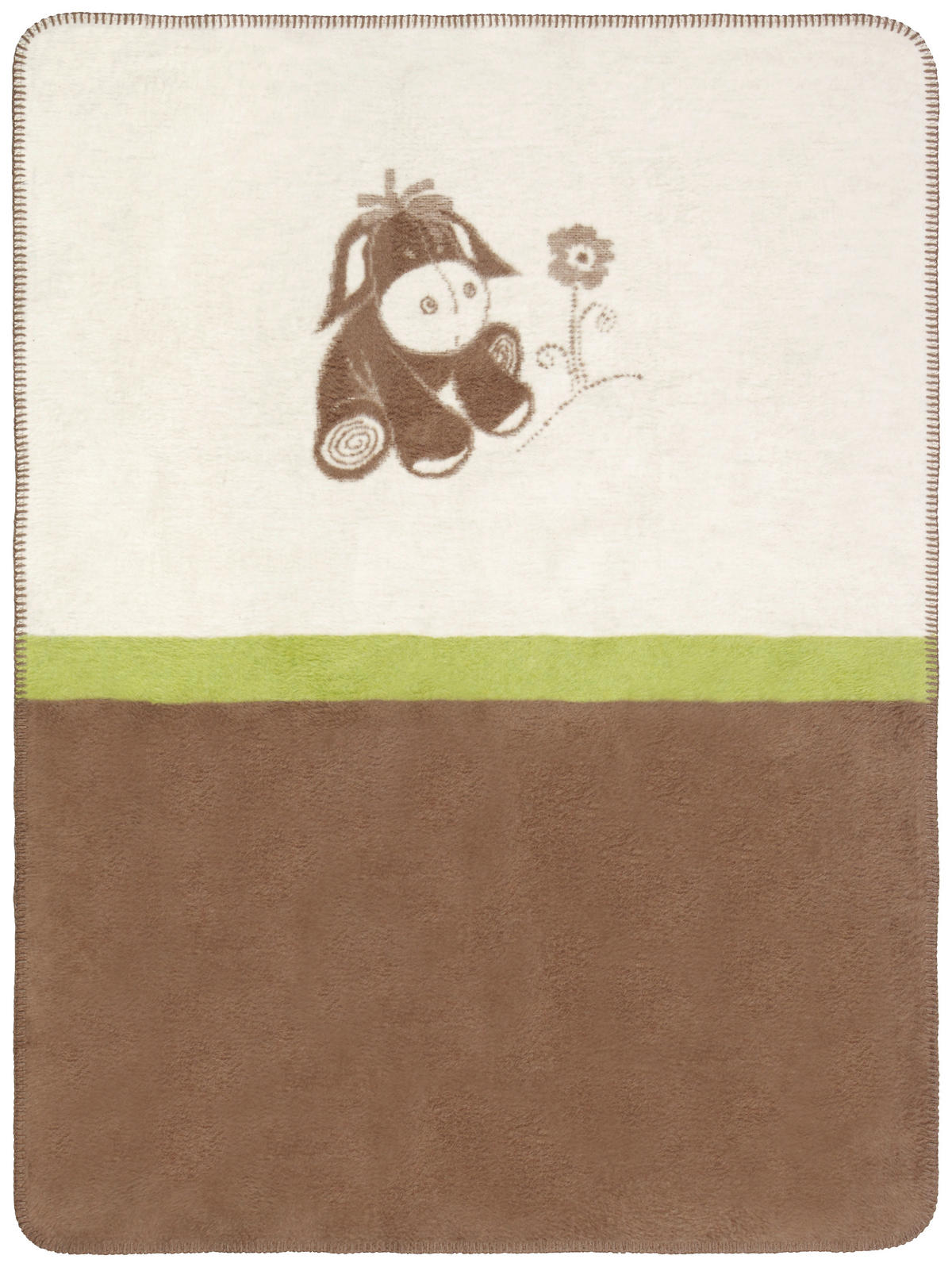SCHMUSEDECKE DIEGO  75/100 cm  - Creme/Braun, Basics, Textil (75/100cm) - My Baby Lou