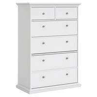 BYRÅ 96,2/139,48/48,5 cm  - vit/mässingsfärgad, Design, metall/trämaterial (96,2/139,48/48,5cm) - Best Price