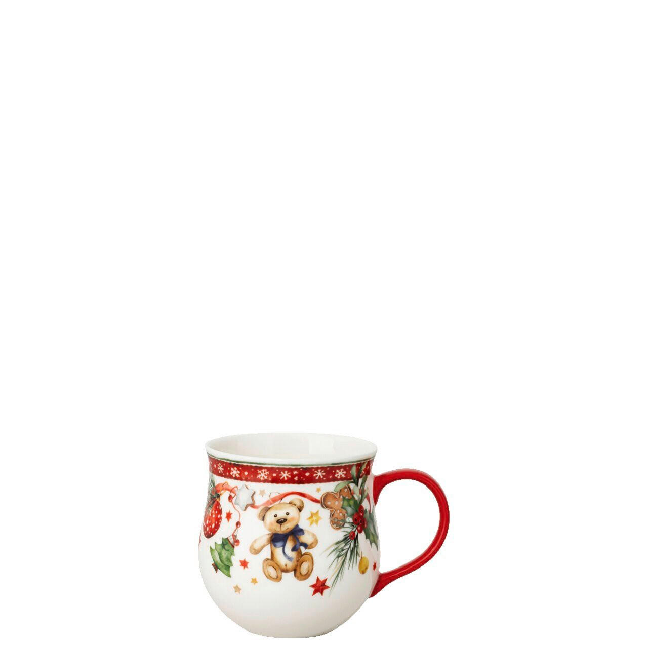 KAFFEEBECHER Christmas Mug - Teddybär 450 ml  - Multicolor, Basics, Keramik (0,45l) - Hutschenreuther