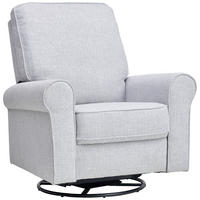 FERNSEHSESSEL in Webstoff Weiss  - Weiss/Schwarz, Konventionell, Kunststoff/Textil (94/102/100cm) - Livetastic