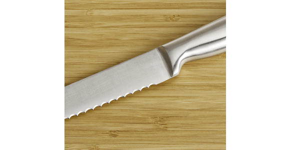 MESSERBLOCK 7-teilig - Silberfarben/Naturfarben, Basics, Holz/Metall - Homeware Profession.