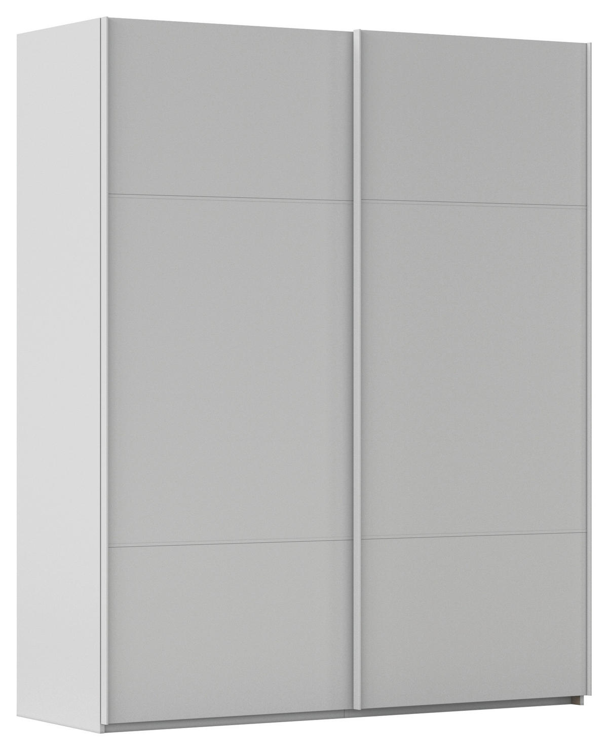 SCHWEBETÜRENSCHRANK in Grau  - Grau, Konventionell, Holzwerkstoff/Metall (201/223/68cm) - Novel