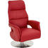 RELAXSESSEL Echtleder Relaxfunktion - Edelstahlfarben/Rot, Design, Leder/Metall (72/110/79cm) - Welnova RELAXSESSEL Echtleder Relaxfunktion - Edelstahlfarben/Rot, Design, Leder/Metall (72/110/79cm) - Welnova