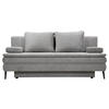 SCHLAFSOFA in Textil Grau  - Schwarz/Grau, Design, Kunststoff/Textil (200/90/100cm) - Venda