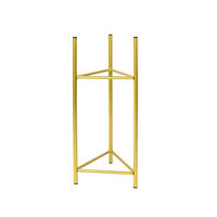 BLUMENSTÄNDER Metall  - Goldfarben, Basics, Metall (27/60/27cm)