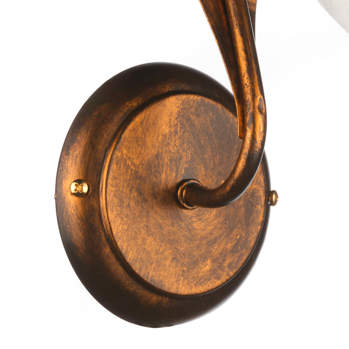 WANDLEUCHTE 25/19/32 cm   - Perlmutt/Bronzefarben, KONVENTIONELL, Glas/Metall (25/19/32cm)