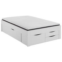 STAURAUMBETT 140/200 cm  in Weiß  - Weiß, KONVENTIONELL, Holzwerkstoff (140/200cm) - Boxxx