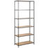 REGAL in 77/185/35 cm Eichefarben - Eichefarben/Schwarz, Trend, Holzwerkstoff/Metall (77/185/35cm) - Carryhome REGAL in 77/185/35 cm Eichefarben - Eichefarben/Schwarz, Trend, Holzwerkstoff/Metall (77/185/35cm) - Carryhome