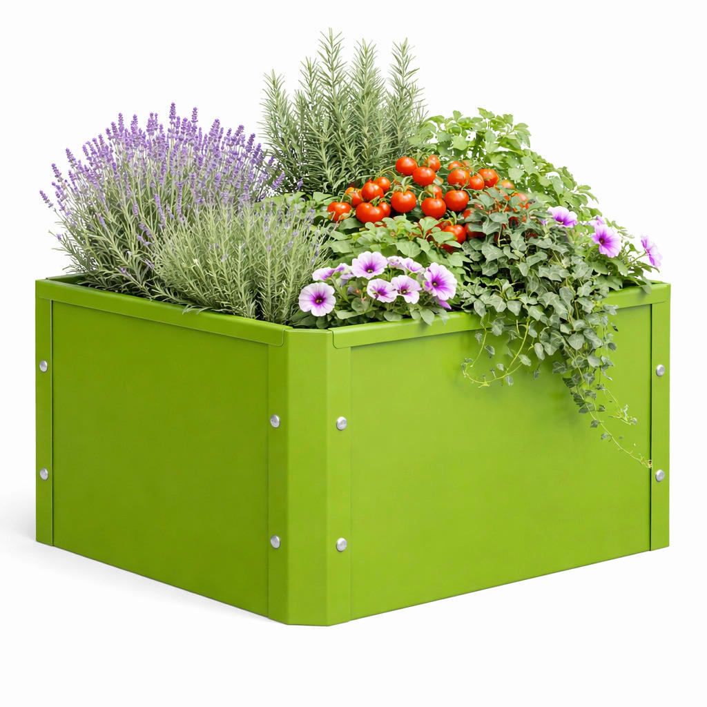 HOCHBEET - Grün, Modern, Metall (50/30/40cm)