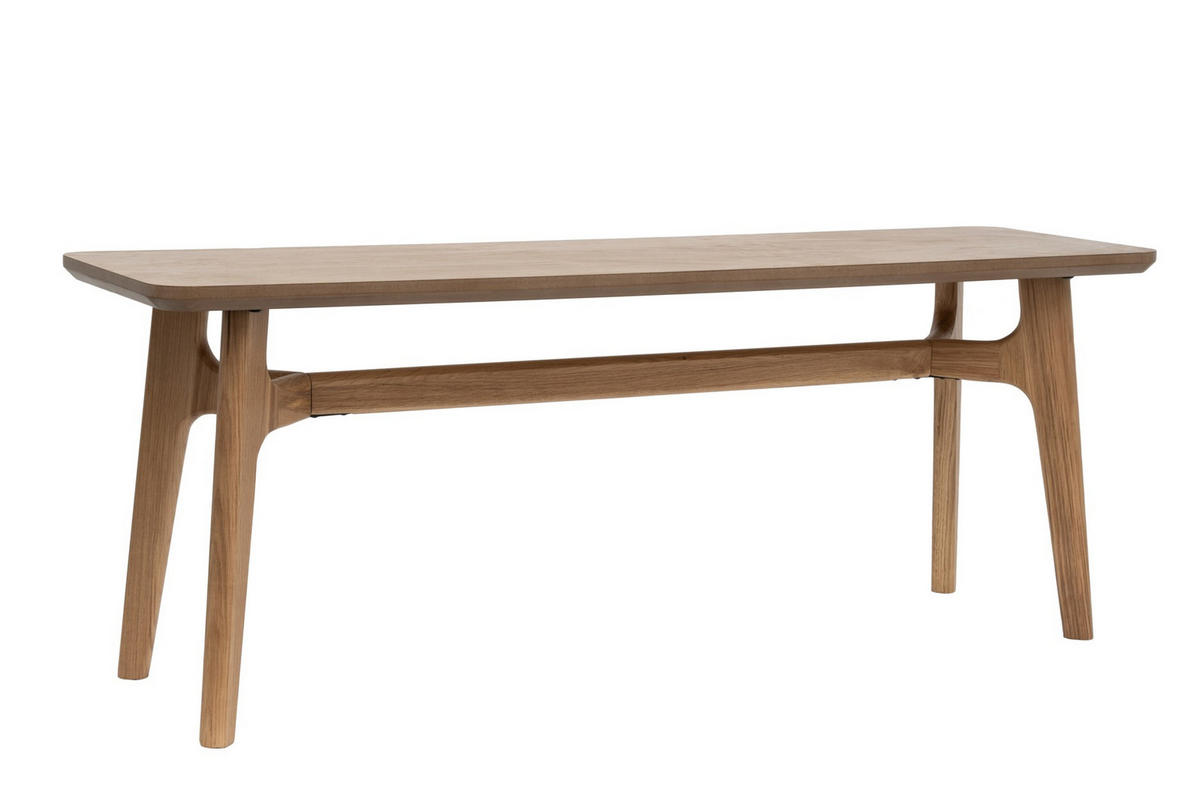 SITZBANK 120/45/35 cm Naturfarben Eiche furniert, massiv  - Naturfarben, Design, Holz (120/45/35cm) - Livetastic