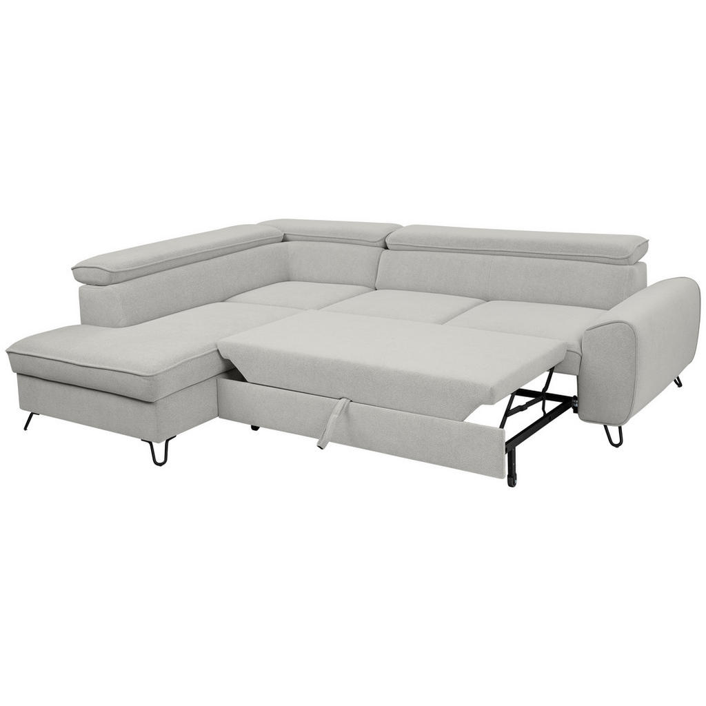 Thumbnail - Stylife Ecksofa Idylla, Hellgrau, Textil, 4-Sitzer, Ottomane links, L-Form, 250x200 cm, Stoffauswahl, seitenverkehrt erh...