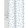 SPRCHOVÝ ZÁVES, 180/200 cm - modrá/biela, Basics, plast (180/200cm) - Grund