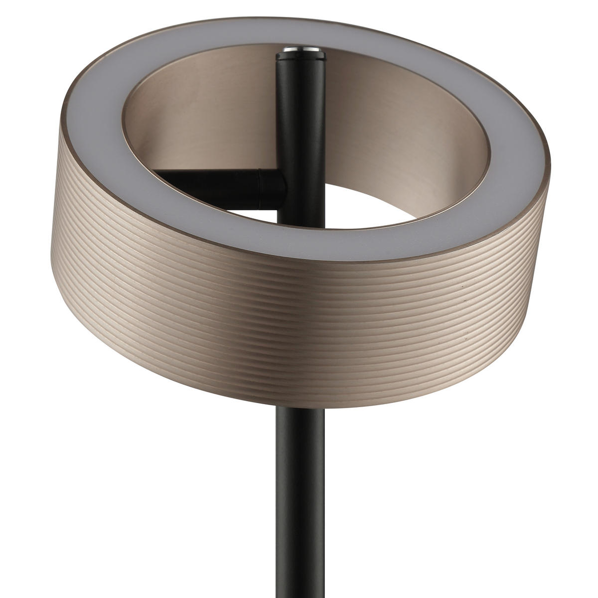 LED-TISCHLEUCHTE - Schwarz/Braun, Design, Metall (15/45cm) - Brilliant