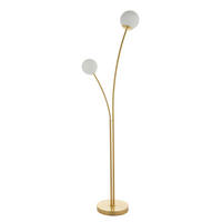 STEHLEUCHTE 52/160.8 cm    - Klar/Messingfarben, Basics, Glas/Metall (52/160.8cm) - ENDON
