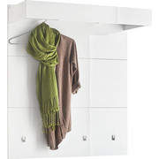 GARDEROBENPANEEL Hochglanz, lackiert Weiß - Weiß, Design (84/96/34cm) - VOLEO