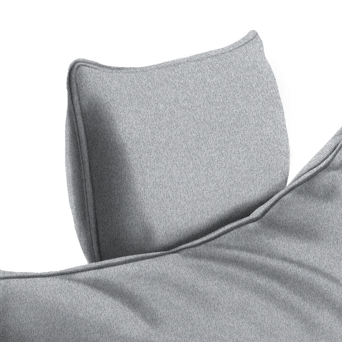ECKSOFA PRATO Hellgrau Webstoff  - Hellgrau/Schwarz, MODERN, Textil/Metall (292/176cm) - MID.YOU
